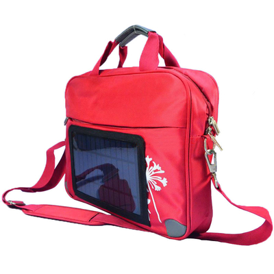 Рюкзак водоустойчивого ноутбука нейлона солнечный поручая с резервным батарейным питанием УСБ