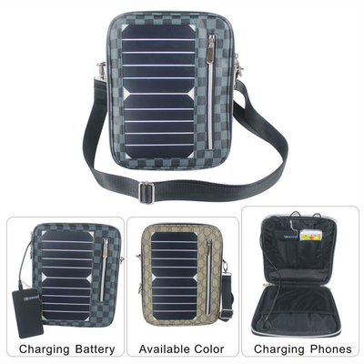 рюкзак Ресистан воды 5В солнечный поручая с цветом черноты панели солнечных батарей